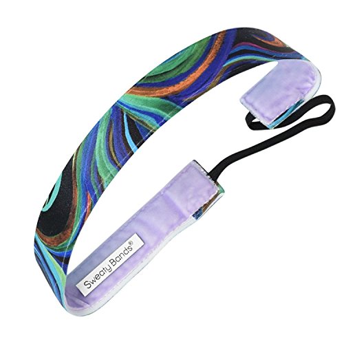 Sweaty Bands Sunsoaked Fitness Headband - Non-Slip Velvet Lined Hairband