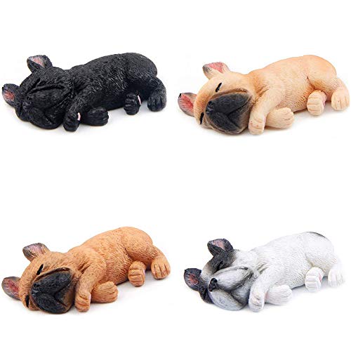 Cute French Bulldog Refrigerator Magnets - 4 Pack Decorative Stickers