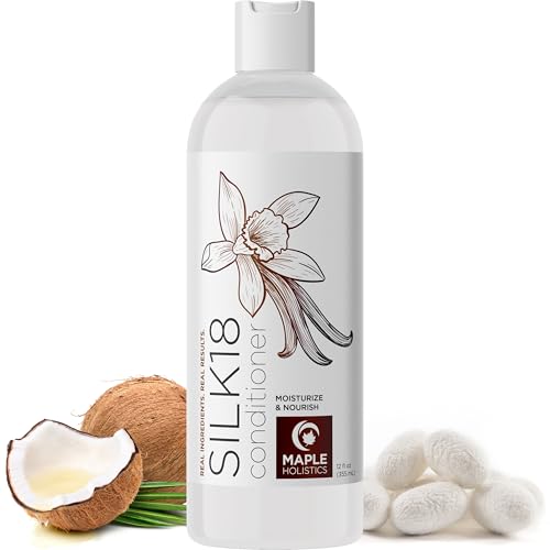 Maple Holistics Silk Protein Conditioner for Damaged & Dry Hair (12 Fl Oz)