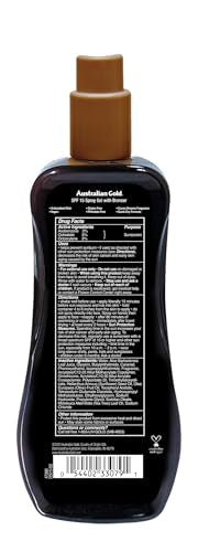 Australian Gold SPF 15 Spray Gel Sunscreen with Instant Bronzer - 16 oz, 2 Pack