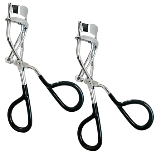 ALAZCO Vintage Eyelash Curler Set of 2 - Easy to Use, Non-Slip Handle, High Impact Eye-Opening Effect
