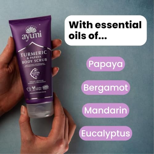 Ayumi Turmeric Body Scrub with Papaya & Argan Oil - 6.77 Fl oz
