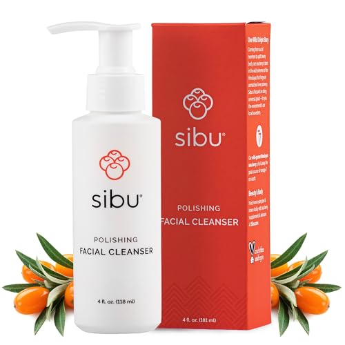 Sibu Sea Buckthorn Polishing Facial Cleanser - Exfoliating Face Wash (4oz)