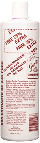 Nutrine Garlic Conditioner - Strengthening Hair Care Formula, 20 oz