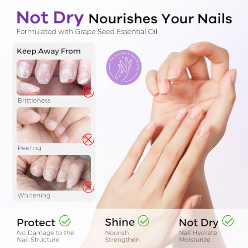 Glamonade Acetone Nail Polish Remover 16oz with Grape Seed Oil