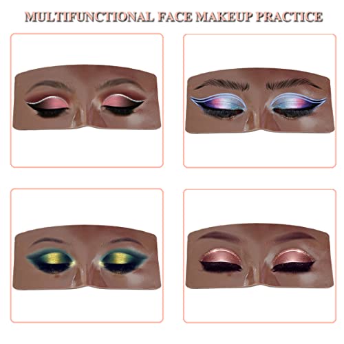 3D Makeup Practice Face Board Set #4 with Complete Kit for Artists & Students