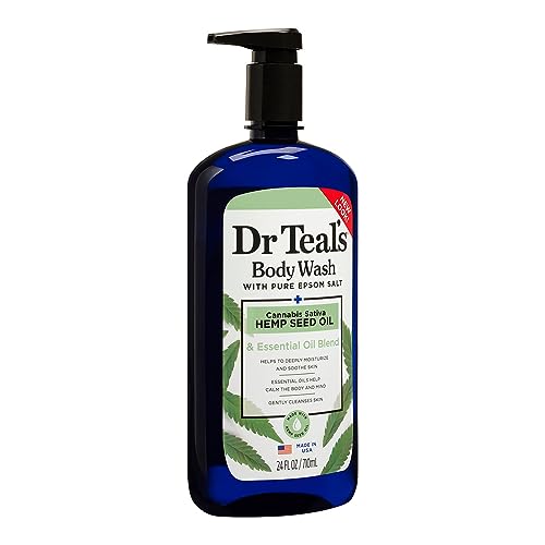 Dr. Teal's Hemp Seed Oil Body Wash with Epsom Salt - 24 fl oz