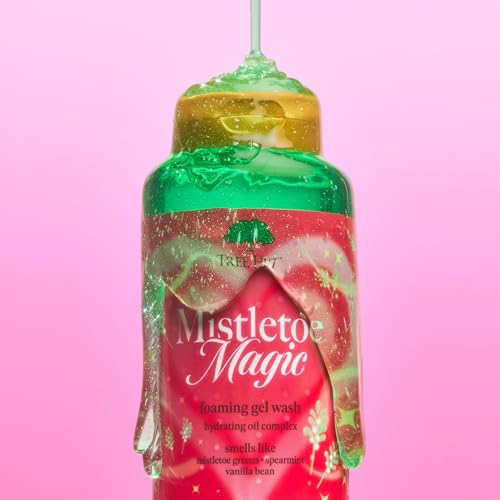 Tree Hut Mistletoe Magic Foaming Body Wash - 18 Fl Oz, Nourishing Gel with Shea Butter & Essential Oils