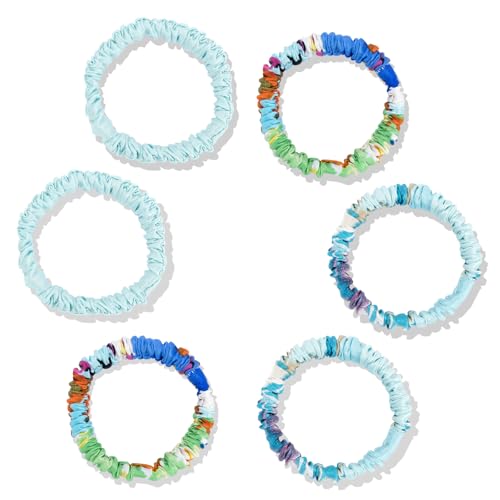 Byitre Combination 3 6-Pack 22 Momme Silk Hair Ties - Premium Hair Accessories