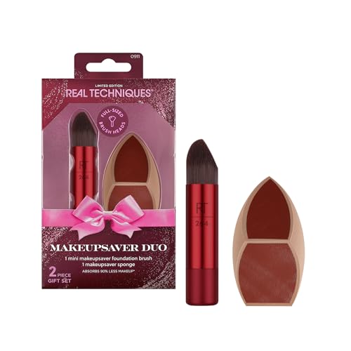 Real Techniques Makeupsaver Duo Gift Set – Foundation Brush & Sponge
