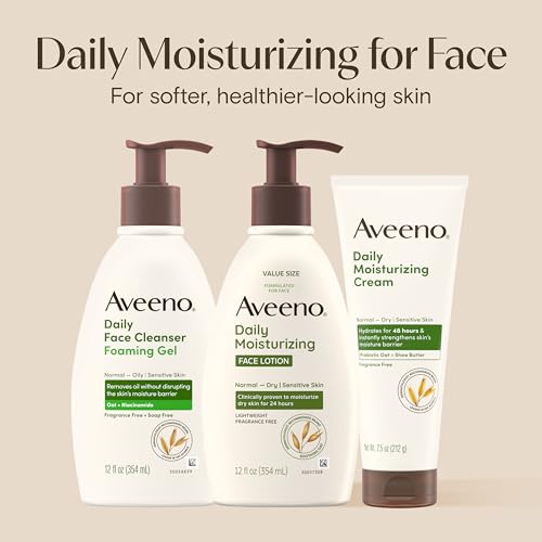 Aveeno Daily Moisturizing Face Lotion 12 oz - Fragrance Free for Sensitive Skin