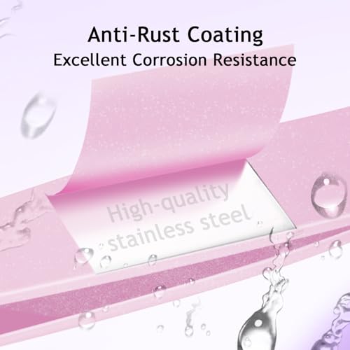SHILING Fine Point Tweezers for Ingrown Hair & Facial Hair, 0.1mm Tip, Pink
