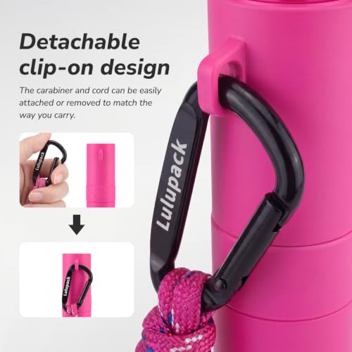 Lulupack Refillable Perfume Spray Bottles 8ml Keychain Set - Black & White
