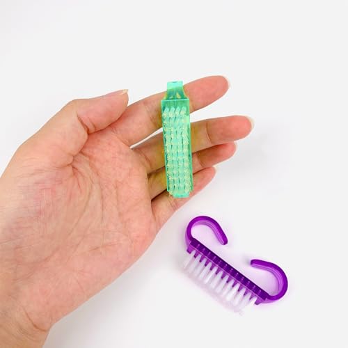 24-Pack Ergonomic Handle Grip Nail Brushes for Easy Cleaning
