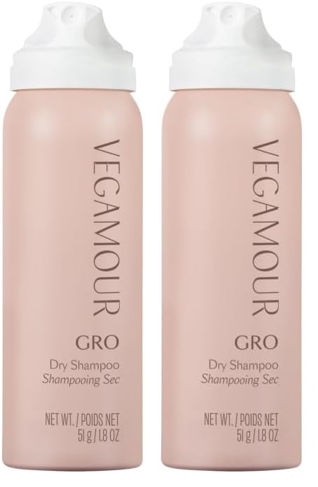 VEGAMOUR GRO Dry Shampoo - Volumizing Spray for Thicker, Fuller Hair | Natural Citrus Scent