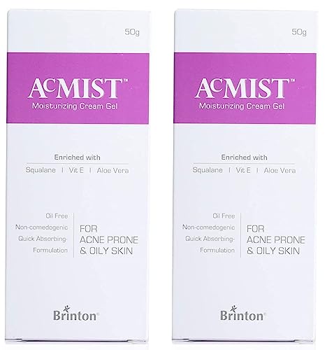 Acmist Moisturizing Cream Gel 1.76oz for Oily & Acne-Prone Skin | Oil-Free, Quick Absorbing, Makeup Friendly