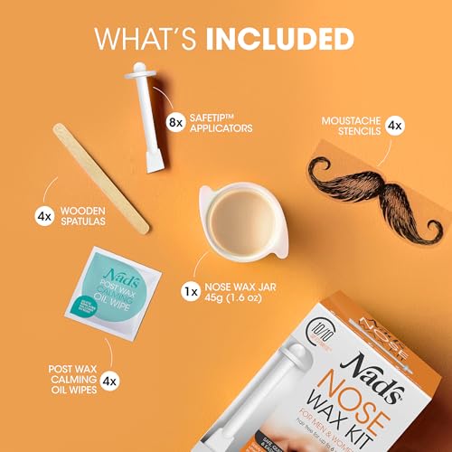 Nad's Nose Wax Kit - Easy Nose Hair Removal for Men & Women