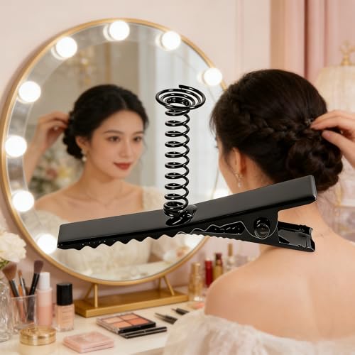 100PCS Duckbill Hair Clips with Springs for DIY Hair Accessories