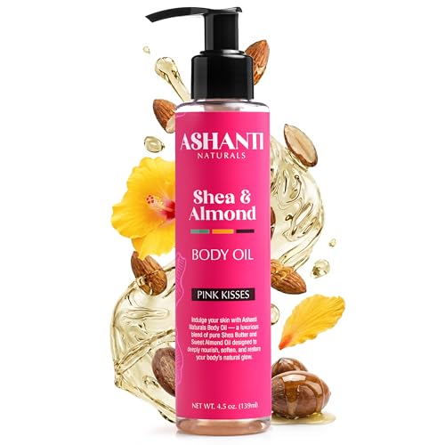 Ashanti Naturals Pure Shea and Sweet Almond Body & Hair Oil, 4 oz