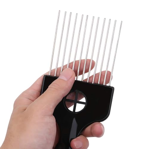 LEADUWAY Afro Hair Pick & Metal Wig Detangler - 2 Pack