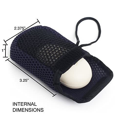 MainBasics Dual-Sided Exfoliating Soap Pouch - Blue