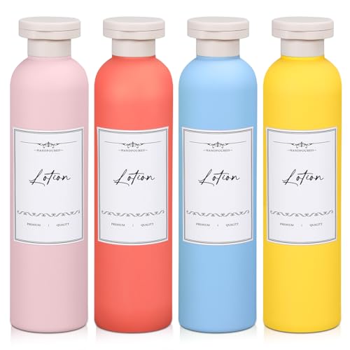 UMETASS 8.8oz Travel Shampoo Bottles, Leak-Proof Squeeze Containers, 4 Pack