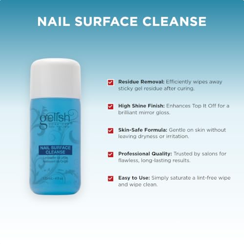 Gelish Soak-Off Nail Polish Cleaner, Removes Tacky Residue – Surface
