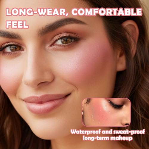 OZ LAB Buildable Blush Palette - Vegan Cream & Powder Cheek Color Trio (03 Barely Blushed, Pack of 1)