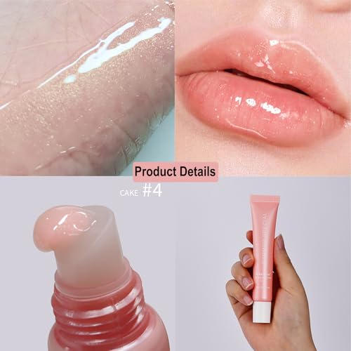 Lakerain 4-Piece Lip Glossy Butter Balm Set - Nourishing & Non-Sticky