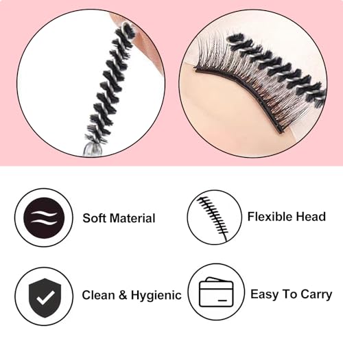 100 Disposable Mini Spoolie Brushes for Eyelash Extensions