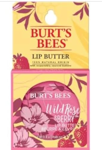 Burt's Bees Lip Butter Wild Rose & Berry - 0.4 Oz Moisturizer