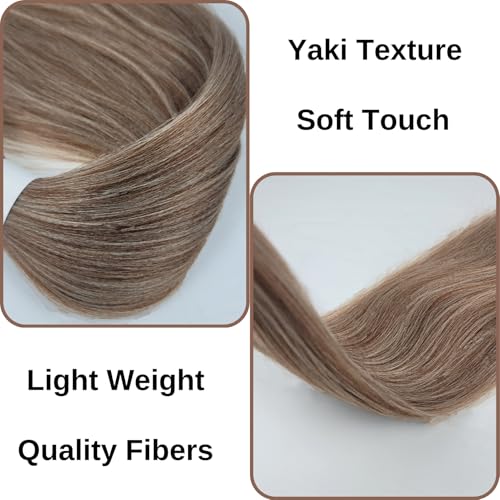 Leticia Ash Brown Pre Stretched Braiding Hair - 26 Inch, Pack of 4