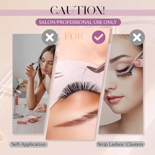 FADLASH Professional Eyelash Extension Glue, 0.5-1 Sec Fast Dry, 10ml