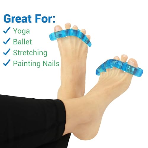 VIVEsole Toe Separators for Pain Relief - Silicone Gel Spacers (2 Pairs)