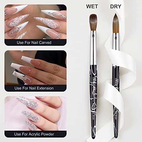 Professional Acrylic Nail Art Brush - Size 10 Kolinsky Hair