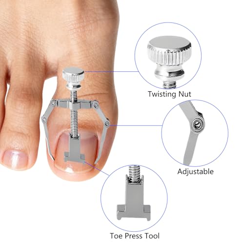Ingrown Toenail Correction Kit with Nail Clippers & Care Gel - Foot Care Tools