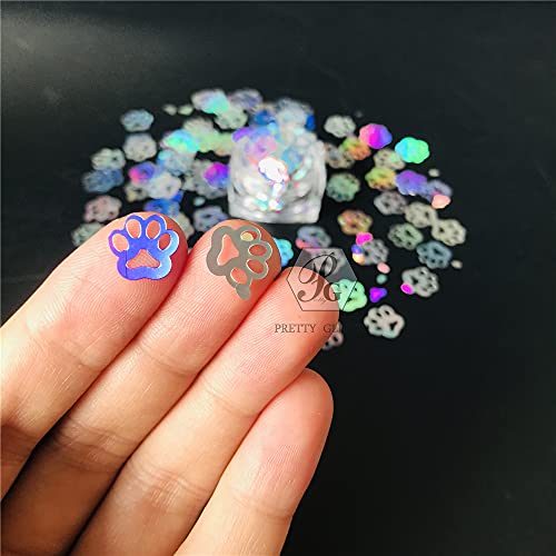 PrettyG LB100-PawPrint 10g Glitter for Face & Body Festival Makeup