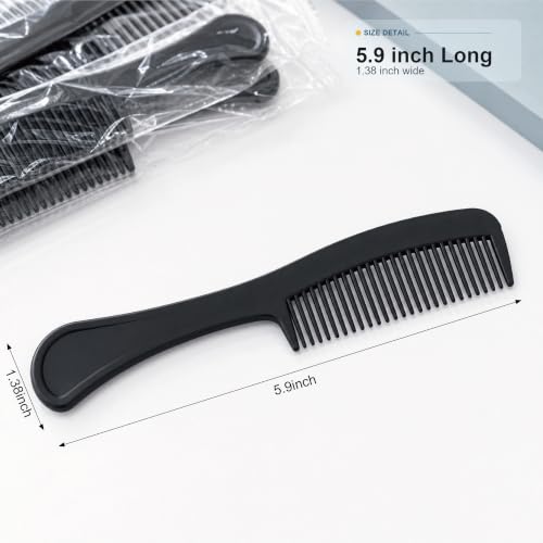 120 Disposable Black Hair Combs for Men and Women - Bulk Pack