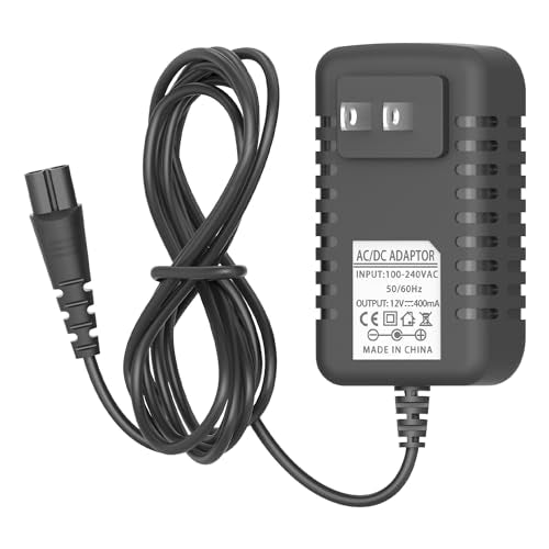 Remington Razor Charger Replacement for F5-5800, F7800 & More, 12V 400mA