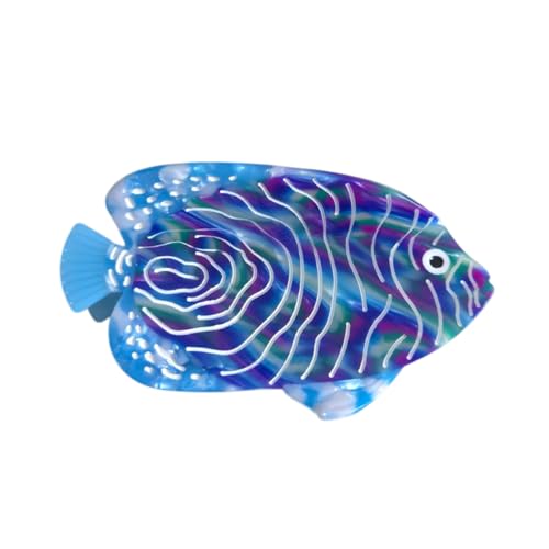 Wavelet Fish Hair Claw Clip - Cute Acetate Retro Hair Accessory