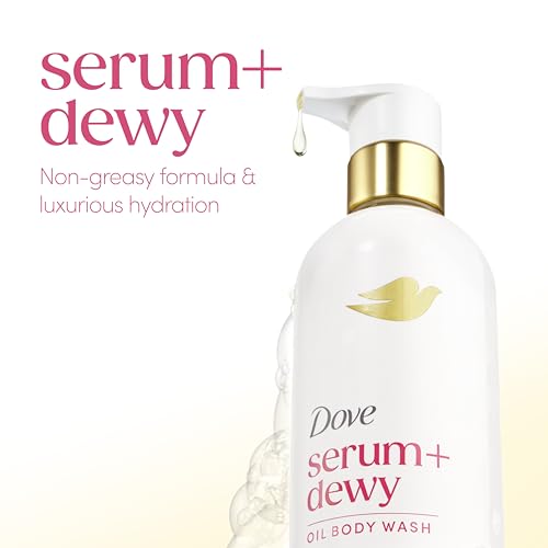 Dove Dewy Shower Oil Body Wash with Glycerin, Coconut & Geranium - 15.3 fl oz