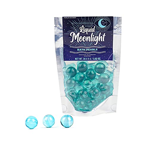 Gift Republic Blueberry Scented Liquid Spirit Bath Pearls 20-Count (Blueberry, 100g) - 5g each