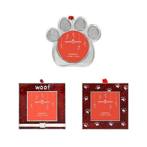 Woof Woof Puppy Mini Frame Set of 3 - 2x2 Inch Tabletop Display