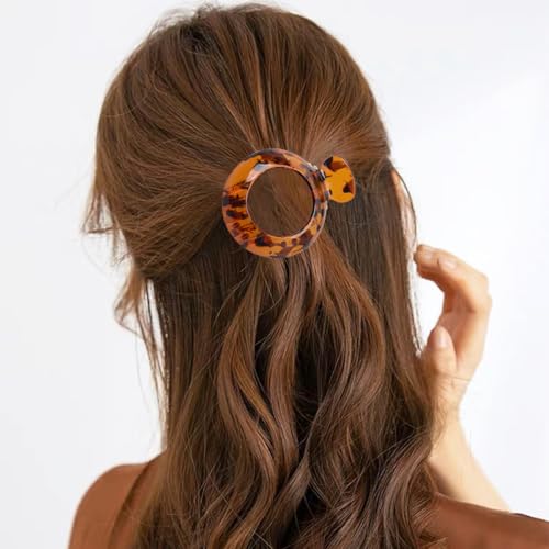 4 Pack Small Flat Hair Clips for Thin Hair - Non-Slip Jaw Clamps
