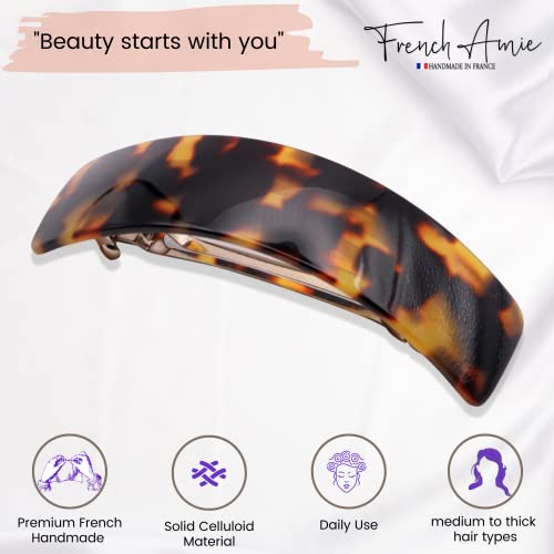 French Amie Tokyo Curved 3.75 Inch Hair Clip Barrette for Women