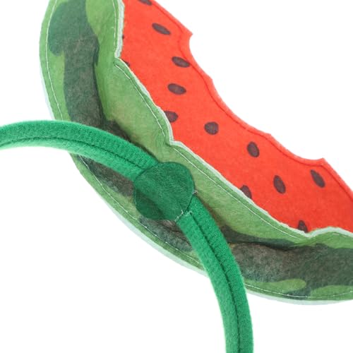 Green Watermelon Headband - Cute Fruit Hair Bopper for Summer Parties