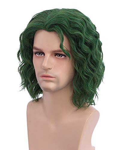 Green Short Hair Wig for Men - Halloween Costume Wig BU235GR1