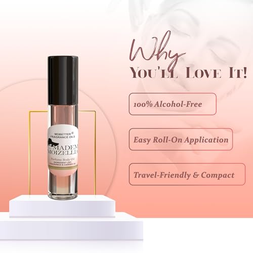 Madem Moizellia Women's Perfume Body Oil - Long-Lasting Fragrance Roll-On