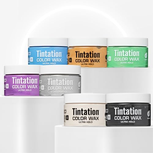 Red by Kiss Tintation Temporary Hair Color Wax - Black, Vivid Color & Ultra Hold