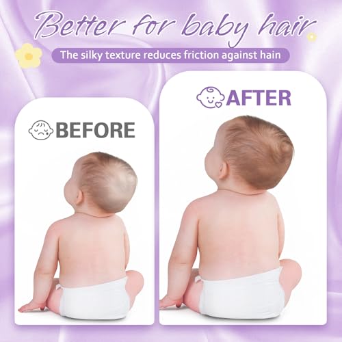 Horbaunal 2 Pack Satin Mini Crib Sheets for Sensitive Skin - Blush Pink & Violet